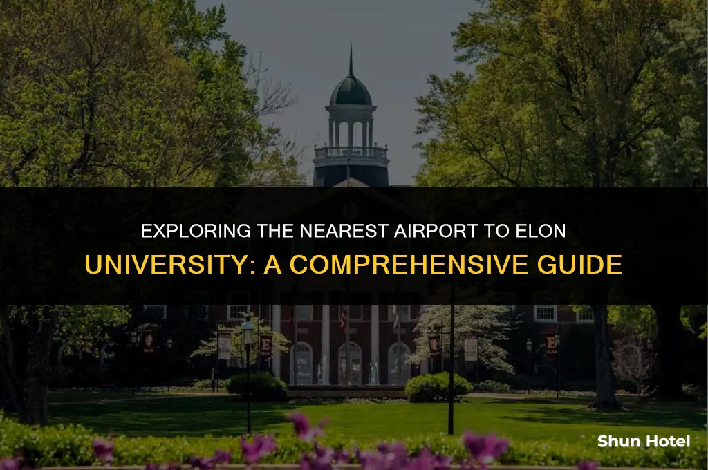 what airport is closest to elon university