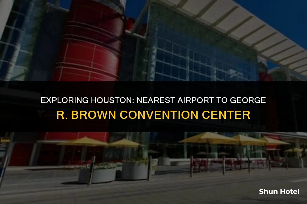 what airport is closest to george r brown convention center