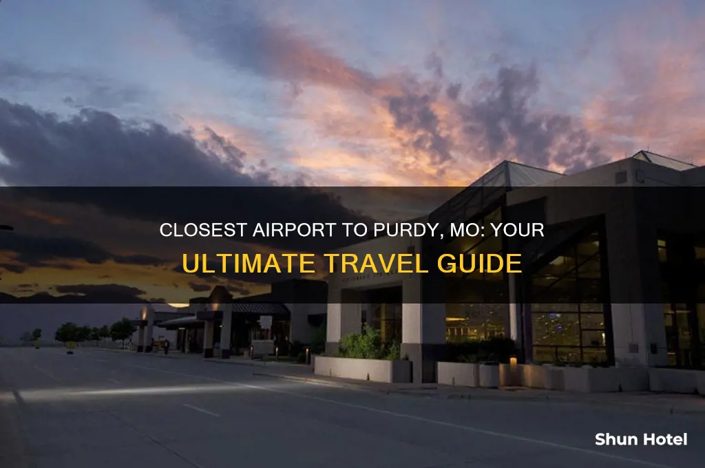 what airport is closest to purdy mo