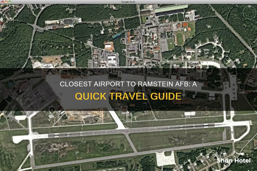 what airport is closest to ramstein afb