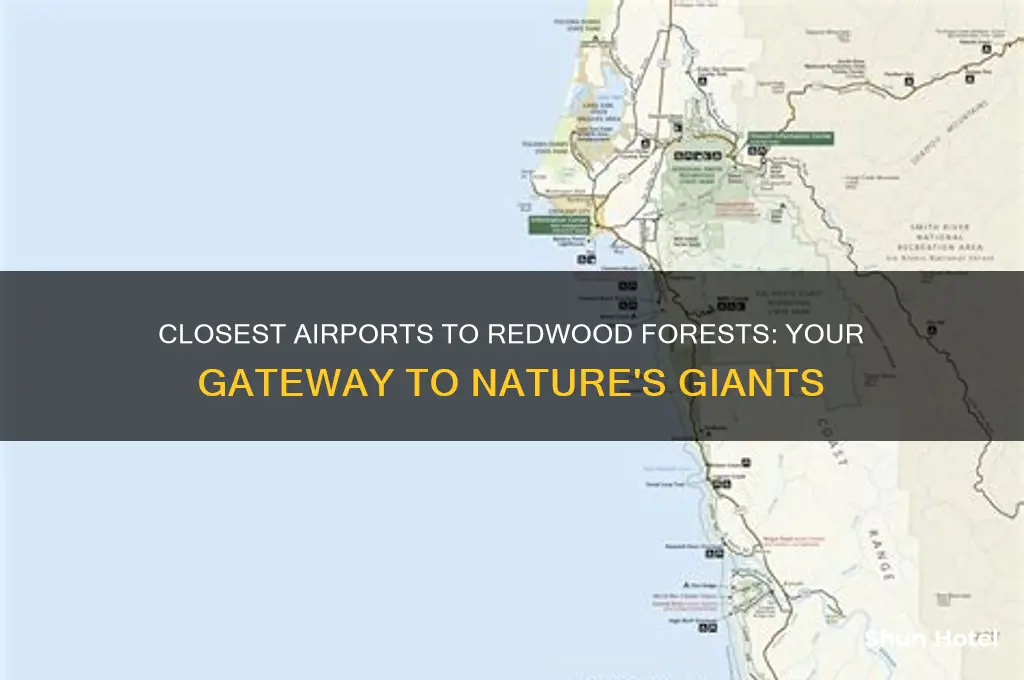 what airport is closest to redwood forests
