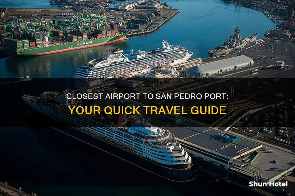 what airport is closest to san pedro port
