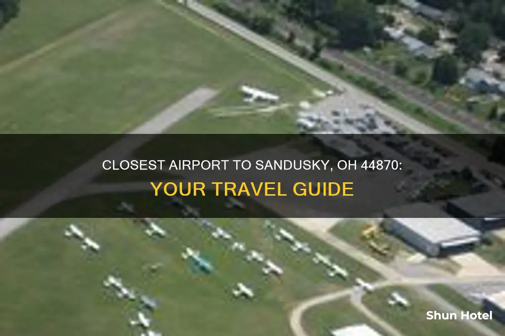what airport is closest to sandusky ohio 44870