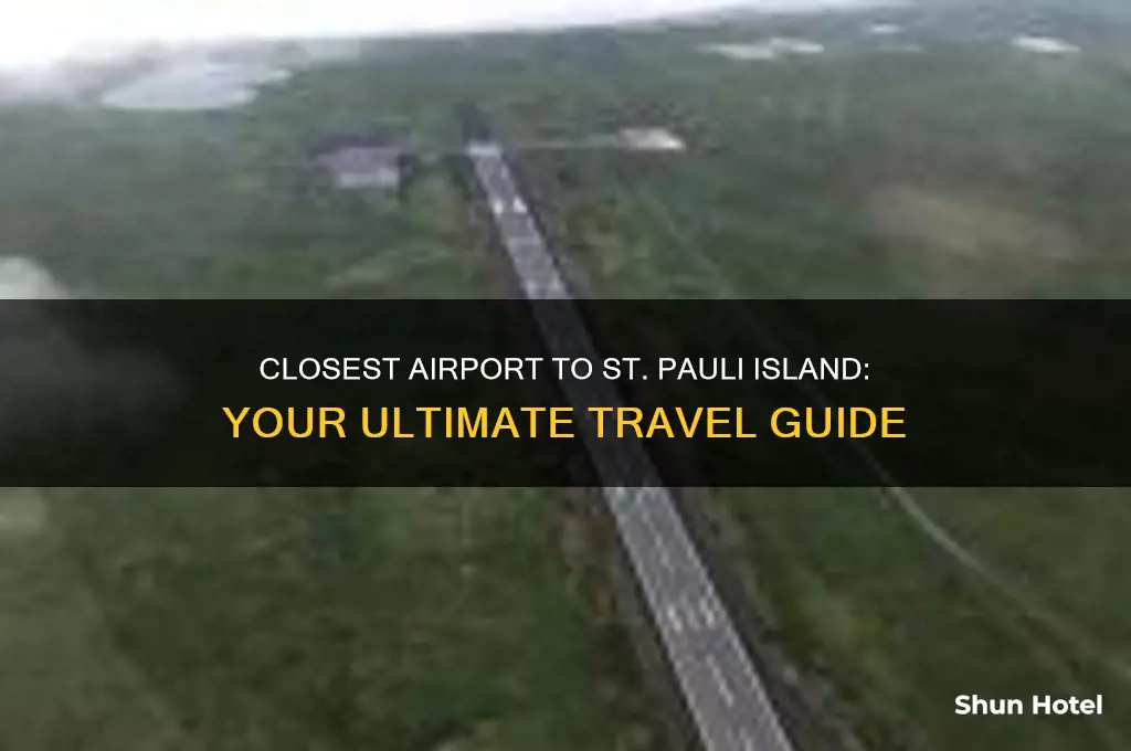 what airport is closest to st pauli island