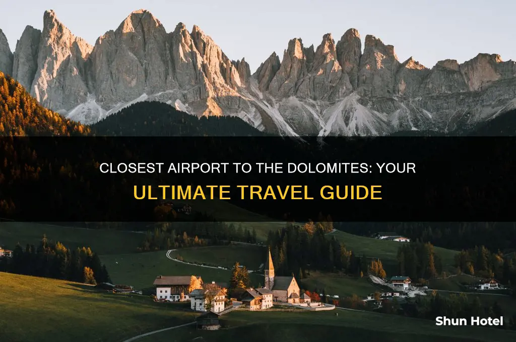 what airport is closest to the dolomites