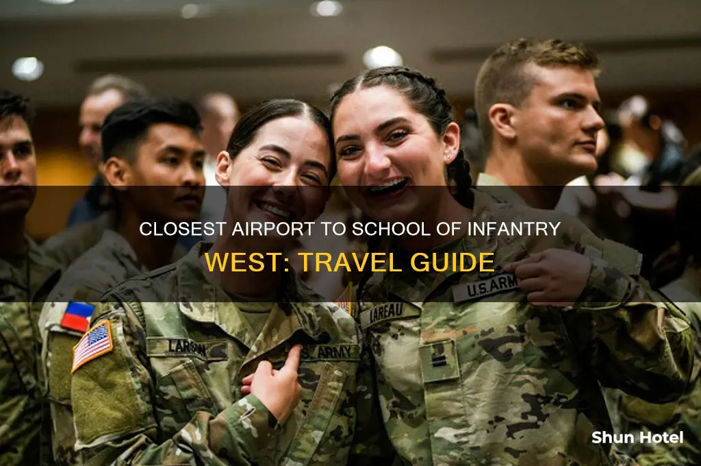 what airport is closest to the school of infantry west