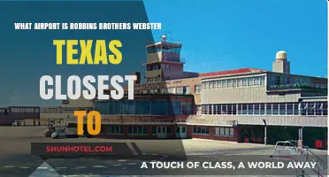 Exploring the Nearest Airport to Robbins Brothers, Webster, Texas