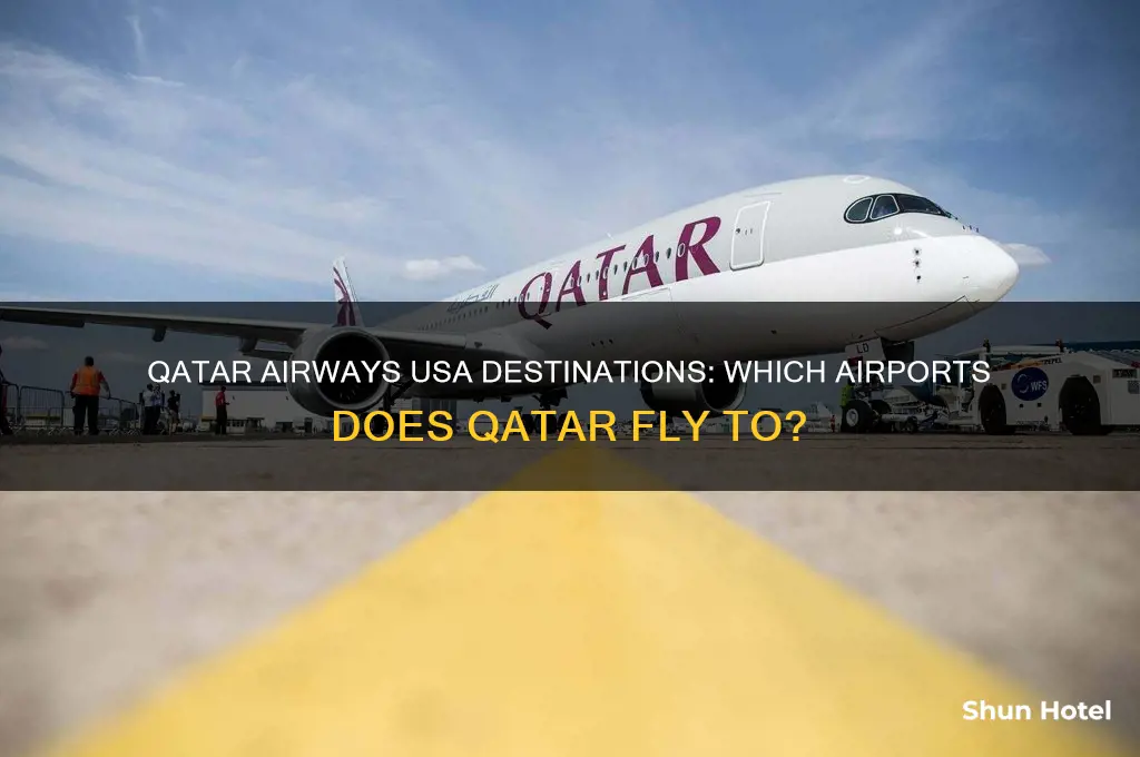 what airport qatar fly into usa