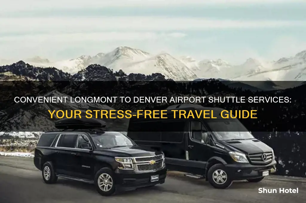 what airport shuttle service longmont to denver international
