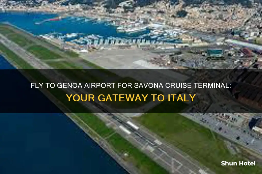 what airport to fly for cruise terminal savona italy
