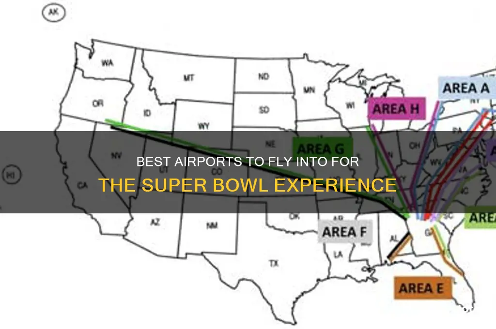 what airport to fly into for super bowl