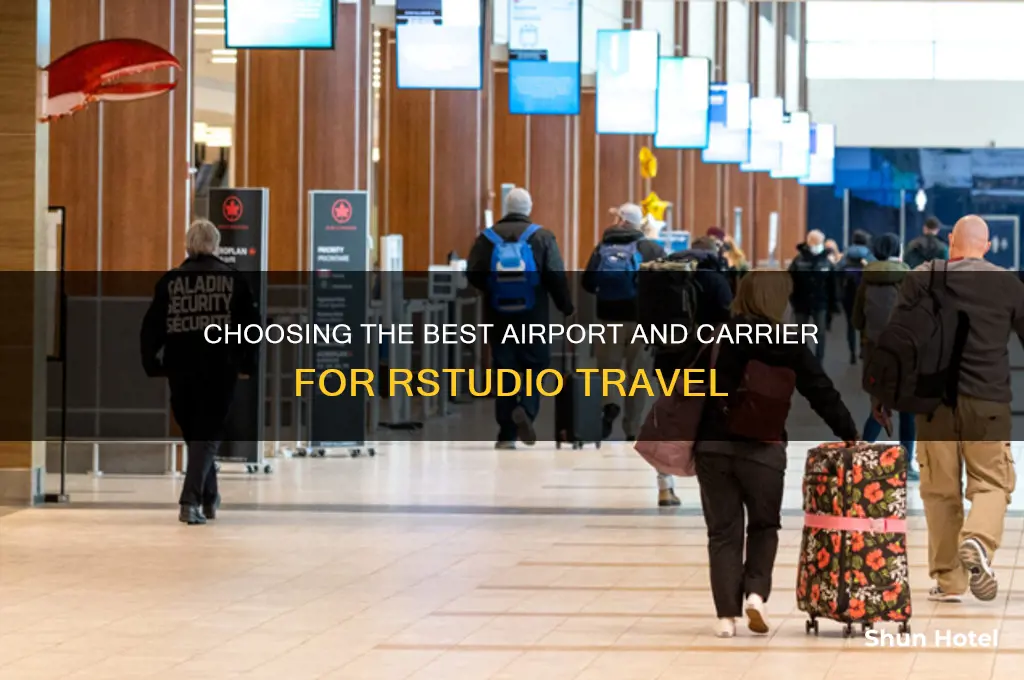 what airport to fly out of and what carrier rstudio