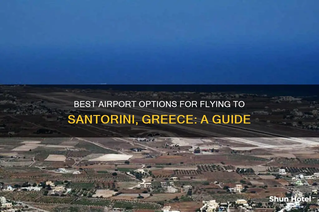 what airport to fly to santorini greece