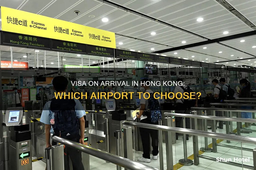 what airport to get visa in hong king
