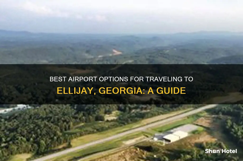 what airport to use to get to ellijay georgia
