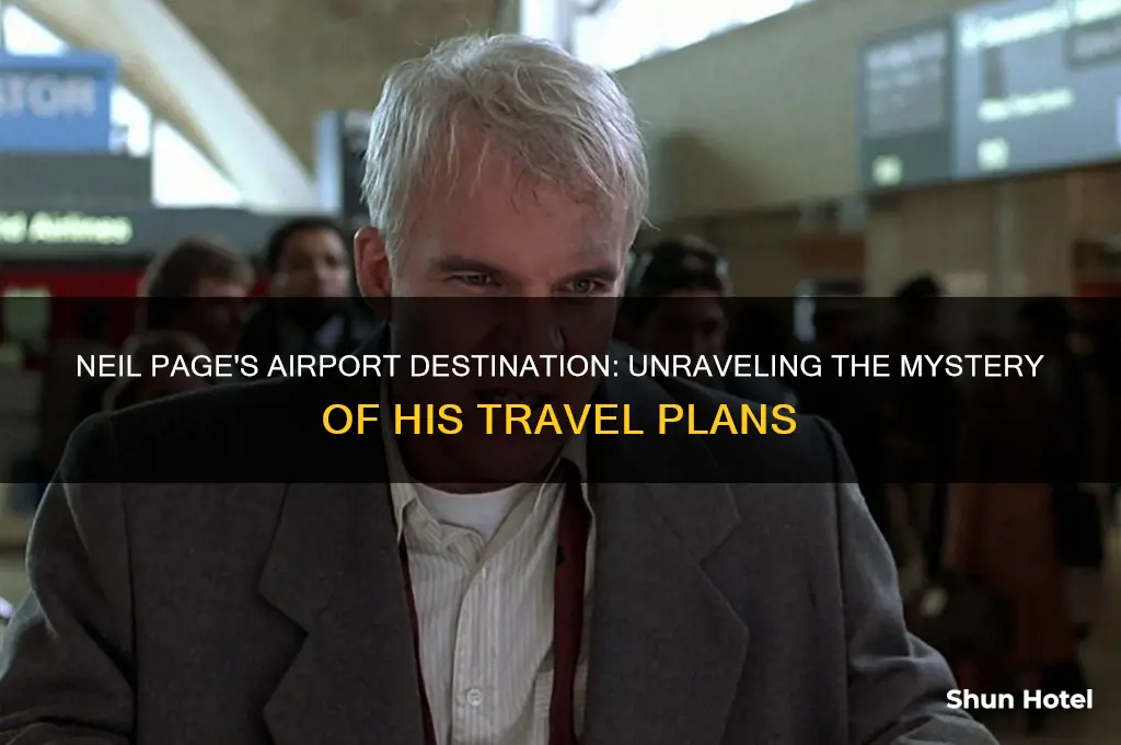 what airport was neil page trying to get to