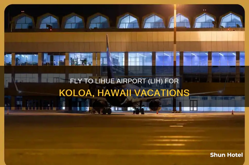 what airport you fly to get to koloa hi