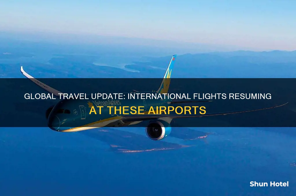what airports are accepting international flights