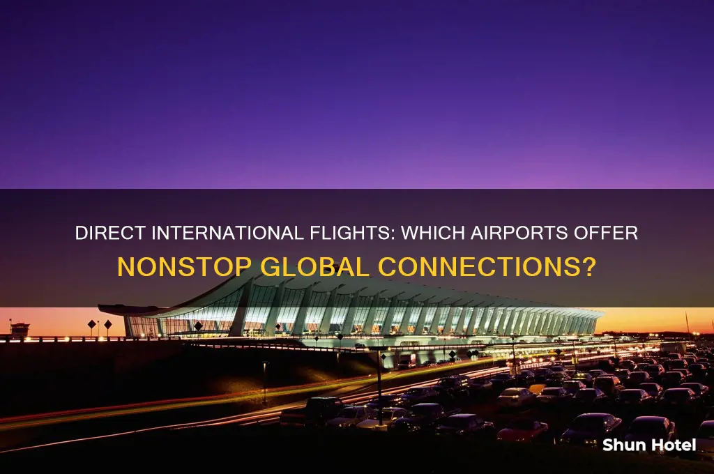 what airports are direct international