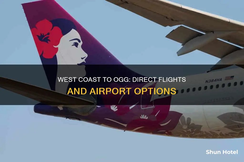 what airports are flying to ogg from the west coast