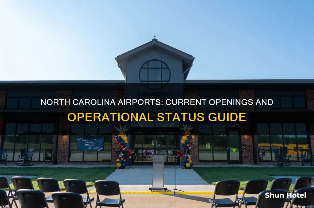 what airports are open in north carolina