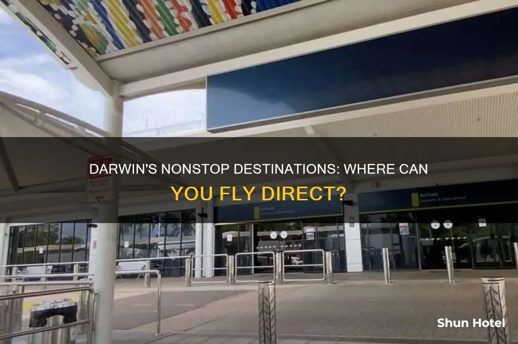 what airports can you fly to nonstop from darwin australia
