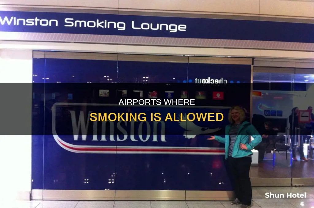 what airports can you smoke in