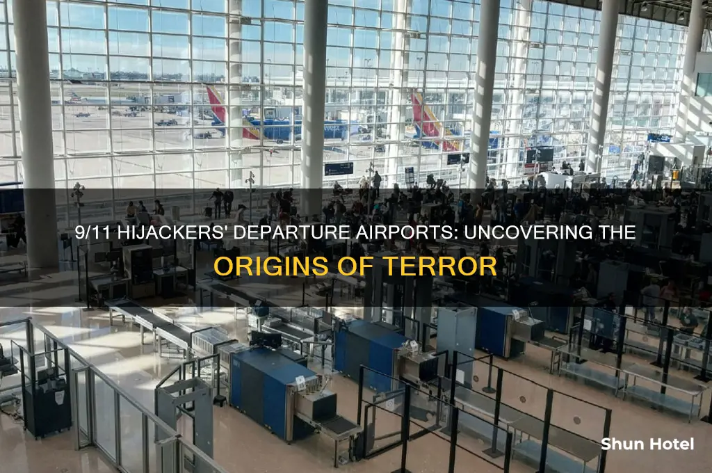 what airports did the 911 hijackers fly out of