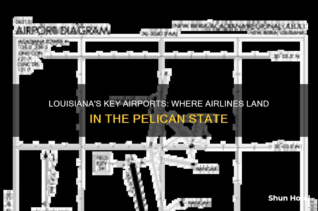 what airports do airlines fly into louisiana