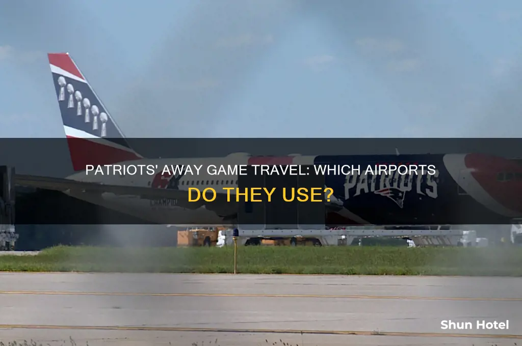 what airports do the patriots fly into for away games