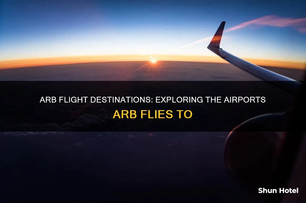what airports does arb fly to