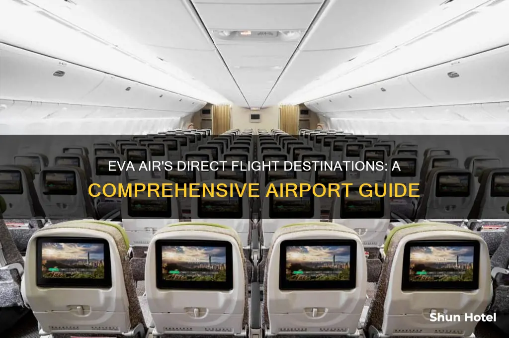 what airports does eva air fly directly into