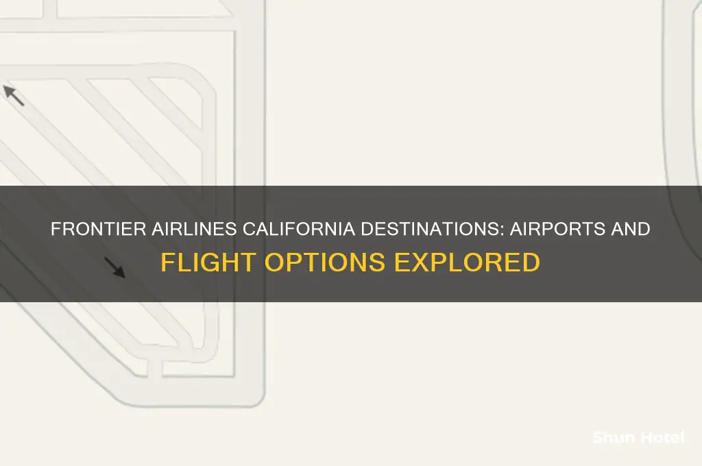 what airports does frontier fly to in california