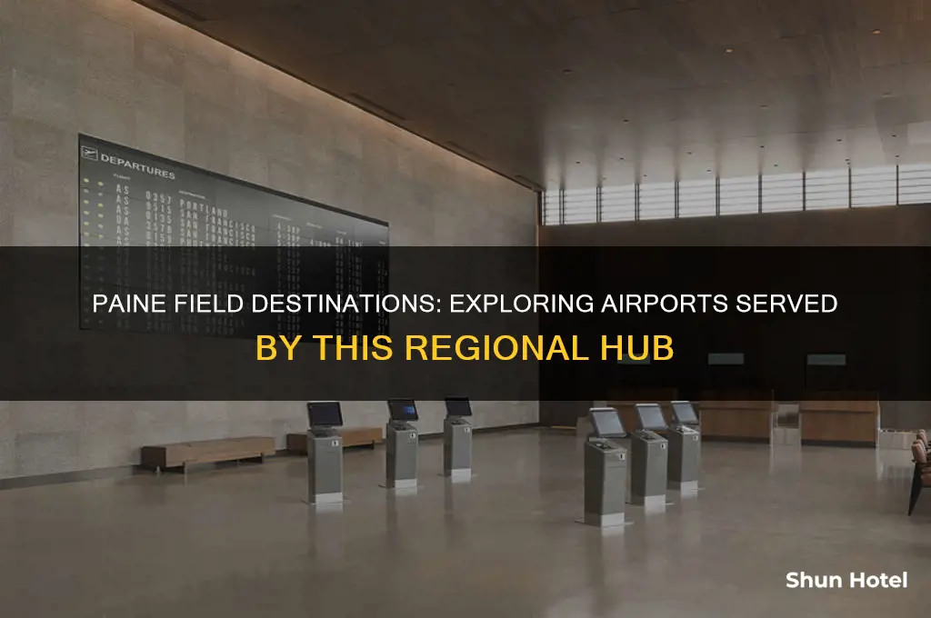 what airports does paine field fly to