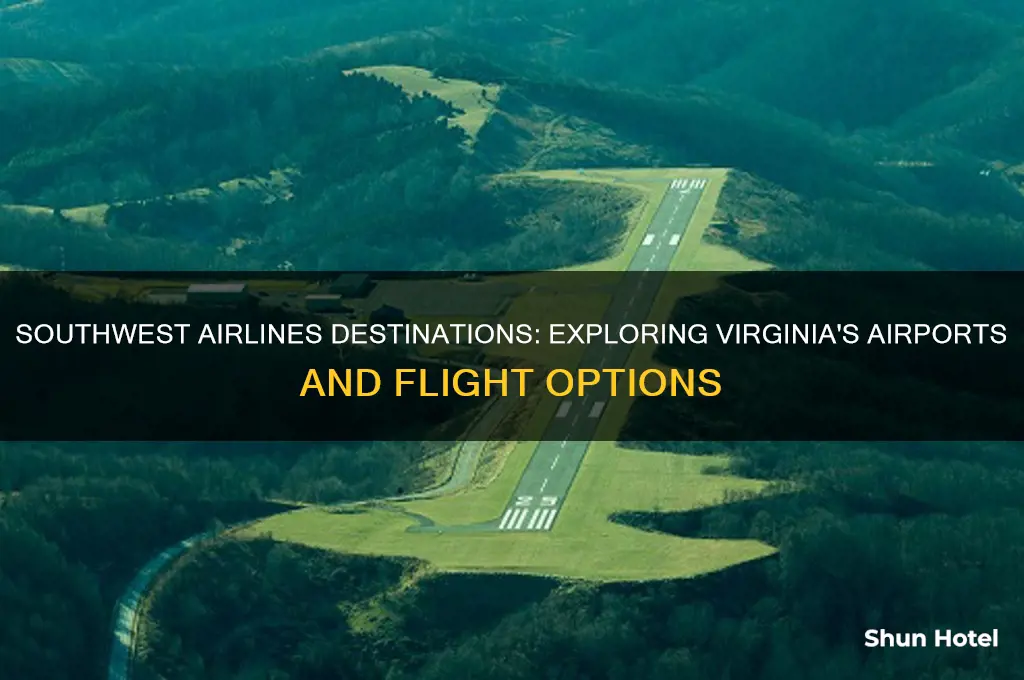 what airports does southwest fly into in virginia