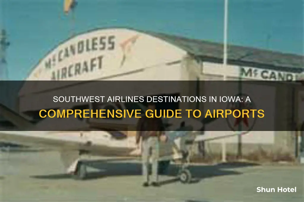 what airports does southwest fly to in iowa