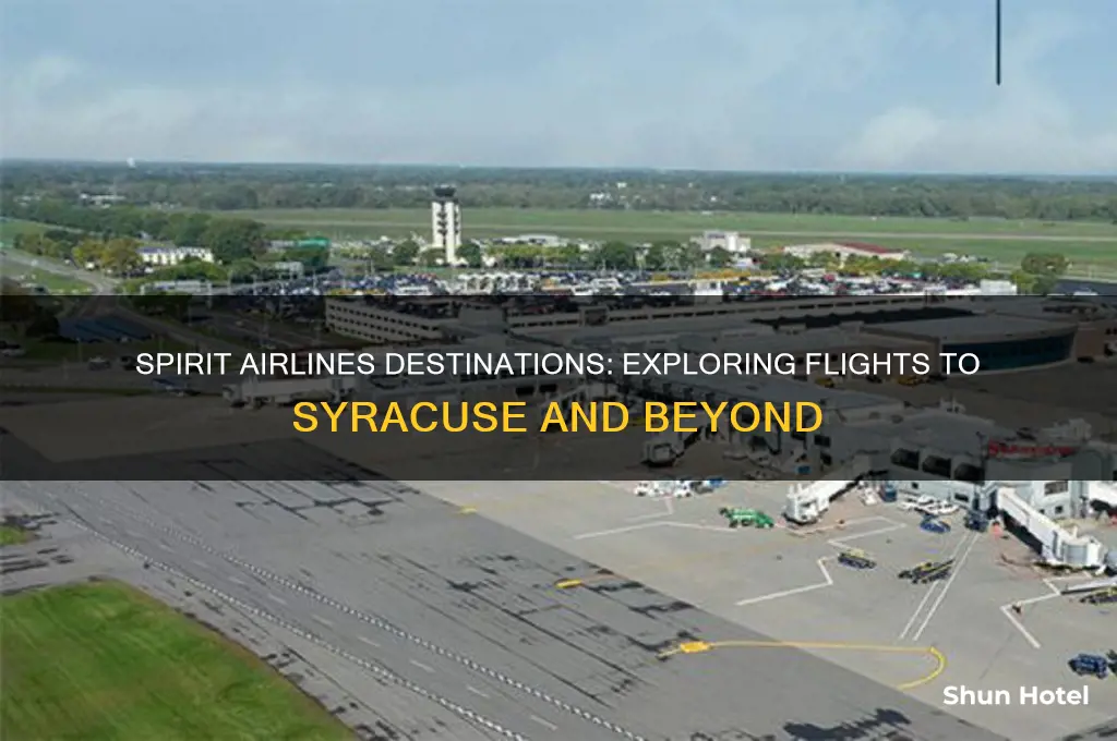 what airports does spirit fly to syracuse