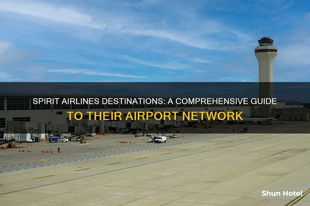 what airports does spirit fly to