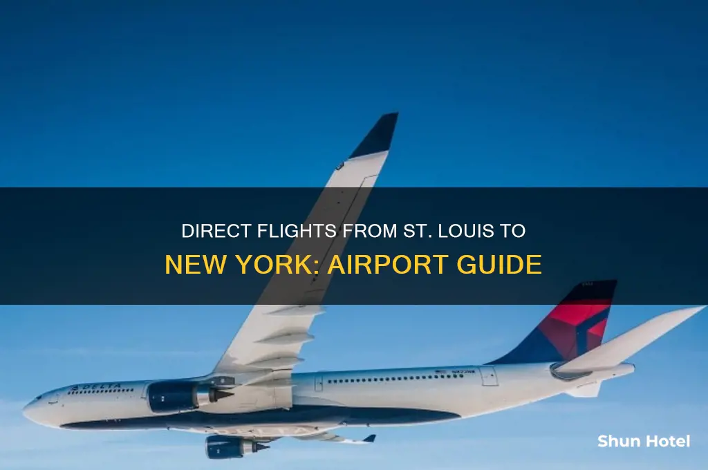what airports does st louis fly directly to new york