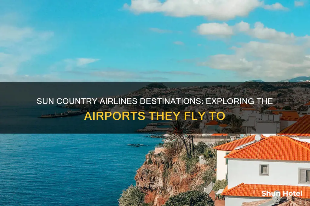 what airports does sun country airlines fly to