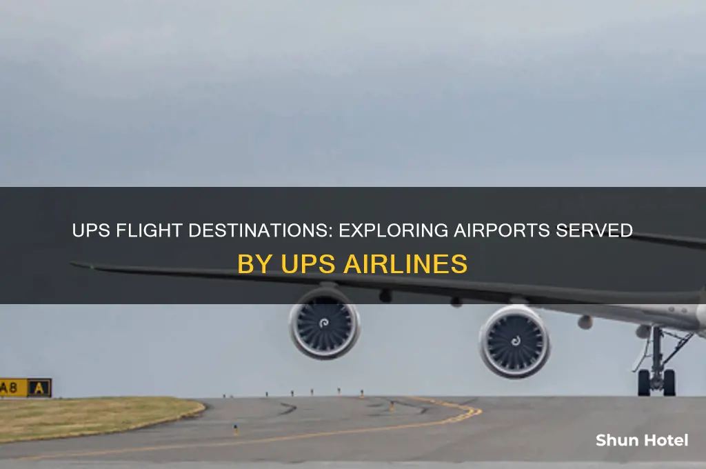 what airports does ups fly to