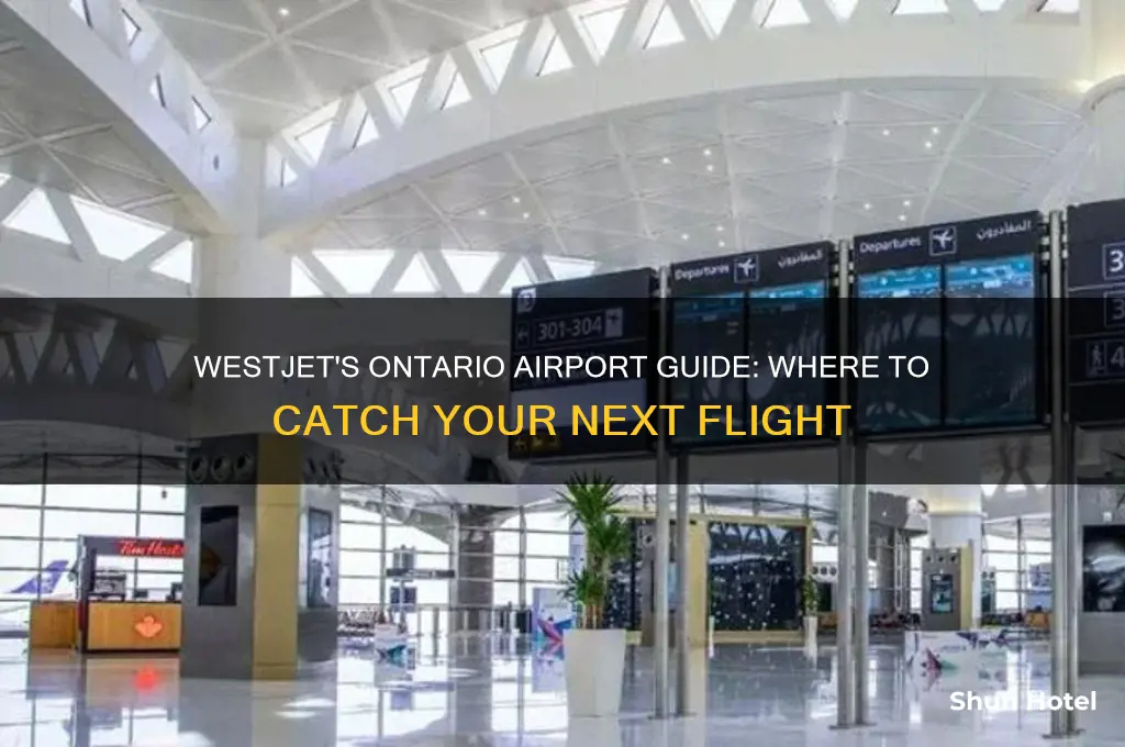 what airports does westjet fly out of in ontario