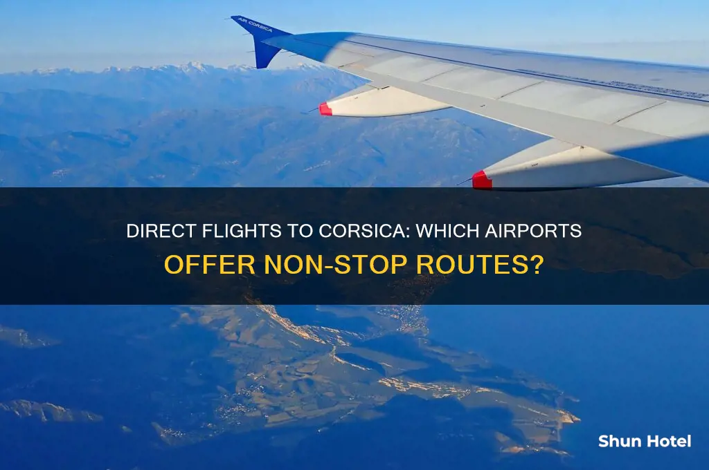 what airports fly direct to corsica