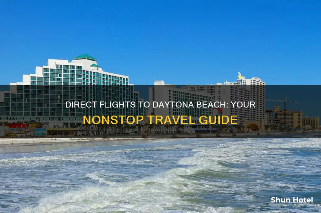 what airports fly direct to daytona beach
