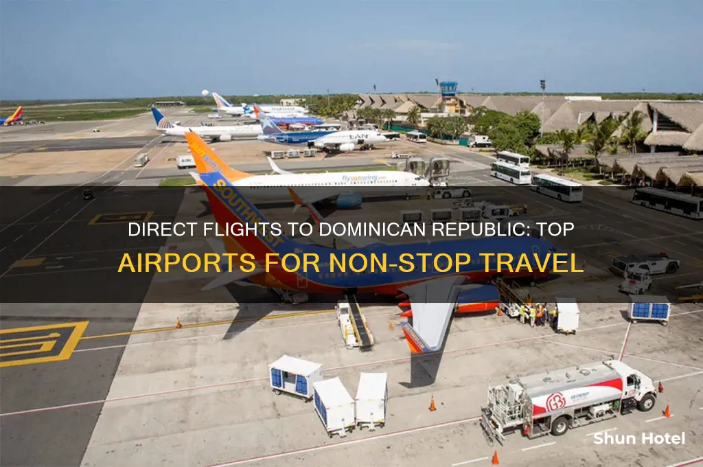 what airports fly direct to dominican republic