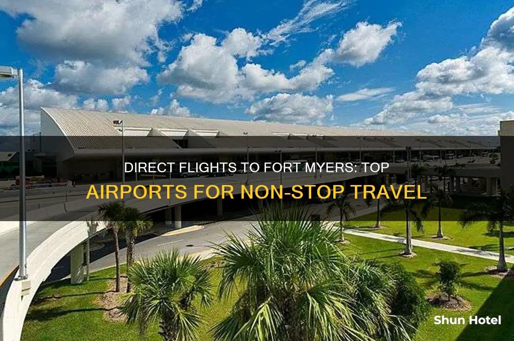 what airports fly direct to fort myers