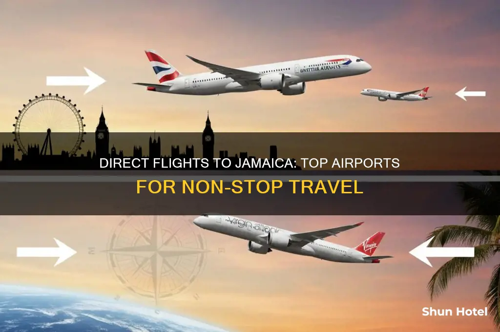 what airports fly direct to jamaica