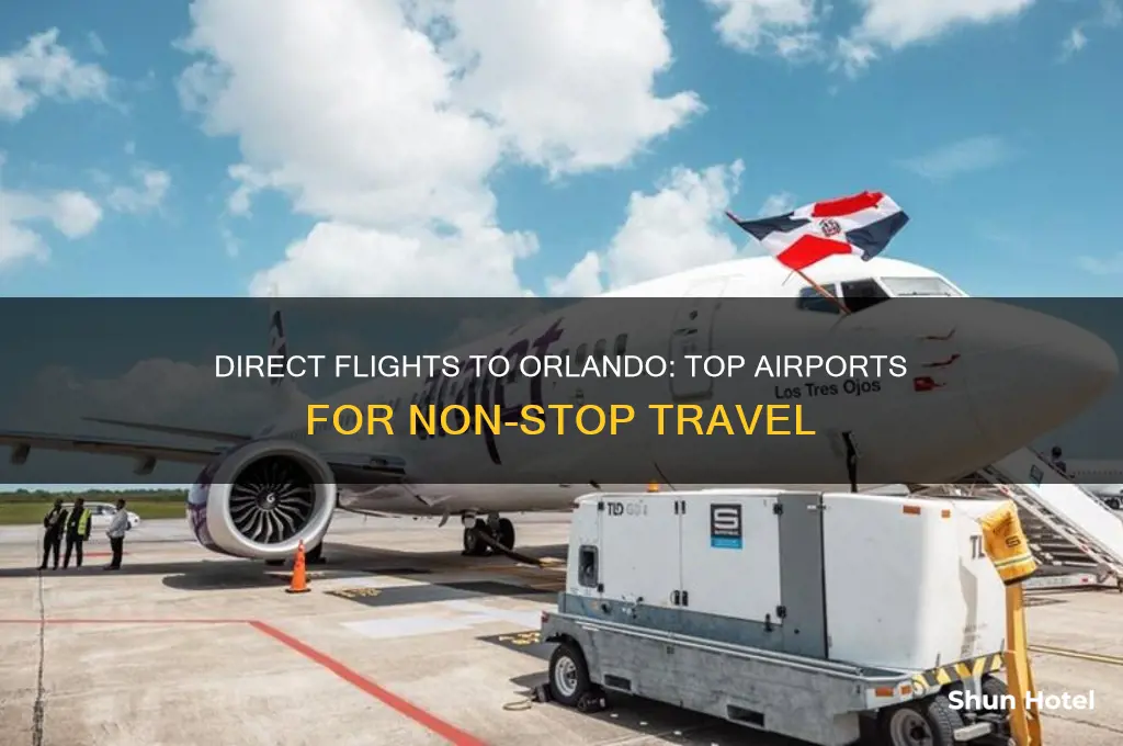 what airports fly direct to orlando