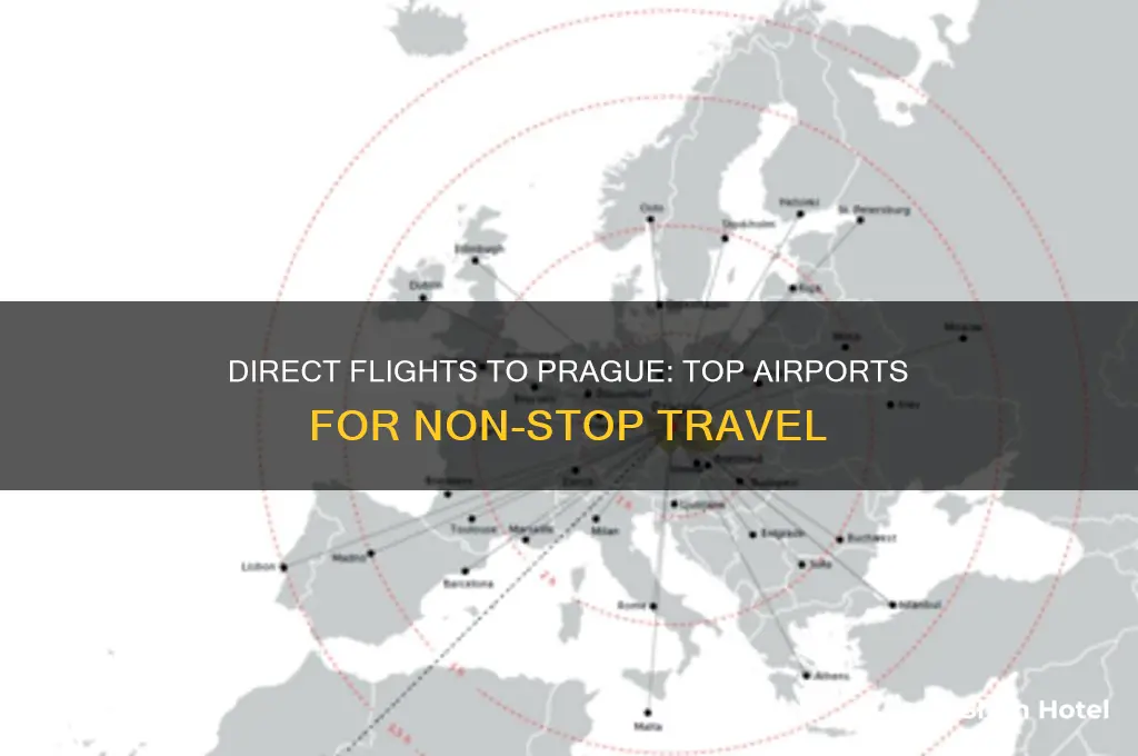 what airports fly direct to prague