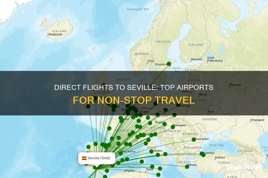 what airports fly direct to seville